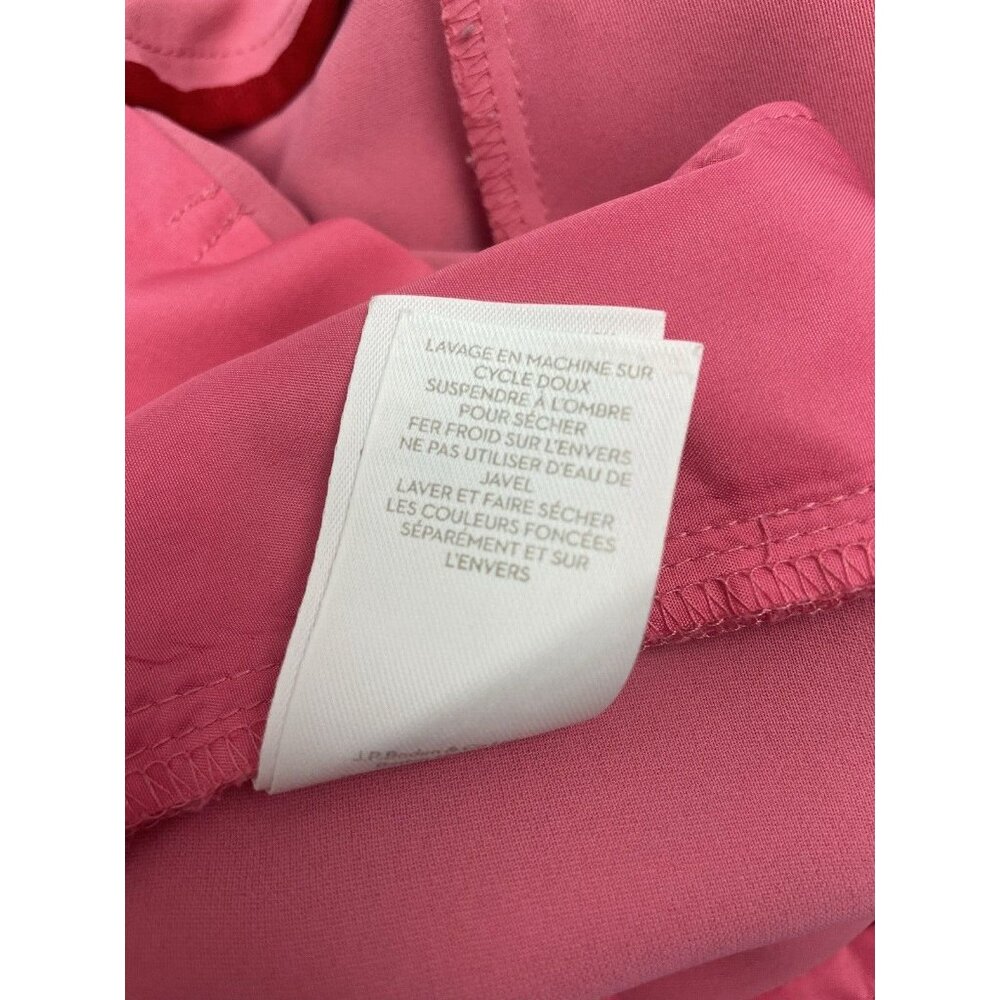 Boden Melina Pink Poppy Paperbag Pants Belted High Rise Straight Leg Size 10R - Picture 11 of 15